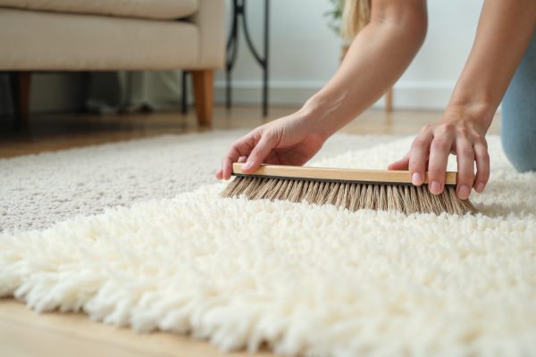 Entretien d'un tapis de salon